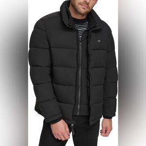 Calvin Klein Black Puffer Coat - XL